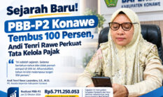 Sejarah Baru! PBB-P2 Konawe Tembus 100 Persen, Andi Tenri Rawe Perkuat Tata Kelola Pajak