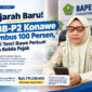 Pelaksana Tugas (Plt.) Kepala Badan Pendapatan Daerah (Bapenda) Kabupaten Konawe, Andi Tenri Rawe Lasandara, S.E., M.Si., saat memberikan keterangan pers terkait capaian sejarah realisasi PBB-P2 yang menembus 100 persen di ruangannya, Rabu (28/10/2026)