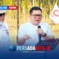 . H. Amir saat membuka Turnamen Bola Voli Putri PRI Cup I melalui sambungan video call, Selasa (27/10/2026).