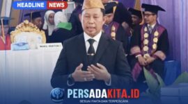 Dr. Asmawa Tosepu, AP, M.Si usai  menyampaikan orasi ilmiah pada Sidang Senat Terbuka Wisuda ke-31 Unilaki di Gedung Wekoila, Unaaha, Konawe, Sulawesi Tenggara, Sabtu (31/10/2026).