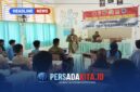 Mayor Inf Destamar Jaya (tengah) memberikan materi sosialisasi penerimaan prajurit TNI AD di hadapan siswa-siswi SMAN 1 Kabangka, Sabtu (31/10/2026).