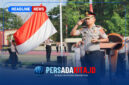 Kapolres Konawe AKBP Edi Raharjono, S.I.K., M.Si., memberikan penghormatan saat memimpin jalannya upacara Hari Sumpah Pemuda ke-98.