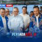 Ketua Umum DPP PAN Zulkifli Hasan didampingi Ketua DPW PAN Sultra, H Yusran Akbar ST (kanan) dan Ketua panitia penyeleggara, H Syamsul Ibrahim SE MSi (kiri) menggunting pita tanda diresmikannya Sekretariat DPW PAN Sultra di Kendari, Selasa (6/10/2026).