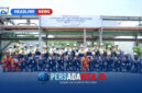 Menteri Perindustrian Muhammad Sarmuji saat meninjau fasilitas produksi PT Xinyi Glass Indonesia di Kawasan Industri JIIPE KEK Gresik, Jawa Timur. (Foto: Kemenperin)