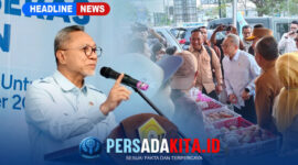 Menko Pangan Zulkifli Hasan memberikan pengarahan di Tugu Religi, Kendari, Selasa (6/10/2026). (Foto: Dok. KENDARI PERSADA KITA ID)