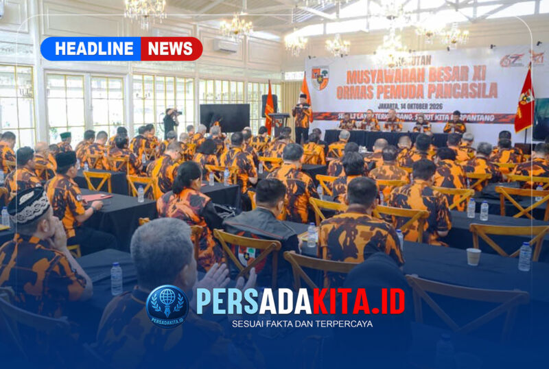 Suasana sidang pleno Mubes XI Pemuda Pancasila di Jakarta, Kamis (15/10/26)