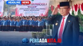 Wakil Bupati Konawe H. Syamsul Ibrahim saat memimpin Upacara Hari Kesaktian Pancasila di Lapangan Upacara Pemda Konawe, Kamis (1/10/2026).