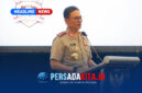 Wakapolri Komjen Pol Dr. Wahyu Hadiningrat saat memberikan sambutan dalam kunjungan kerja di Claro Hotel Kendari, Selasa (13/10/2026).