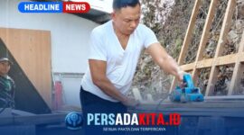 Bupati Konawe, Yusran Akbar, ST., saat mengoperasikan mesin serut kayu (planer) di waktu luangnya. Tangan yang biasa menandatangani kebijakan ini akrab dengan serbuk gergaji dan alat pertukangan.
